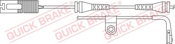 QUICK BRAKE WS 0202 A - Varningssensor, bromsbeläggslitage xdelar.se