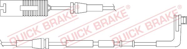 QUICK BRAKE WS 0270 A - Varningssensor, bromsbeläggslitage xdelar.se