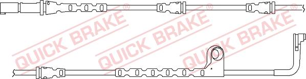 QUICK BRAKE WS 0271 A - Varningssensor, bromsbeläggslitage xdelar.se