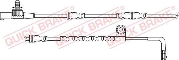 QUICK BRAKE WS 0278 A - Varningssensor, bromsbeläggslitage xdelar.se