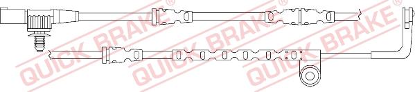 QUICK BRAKE WS 0277 A - Varningssensor, bromsbeläggslitage xdelar.se