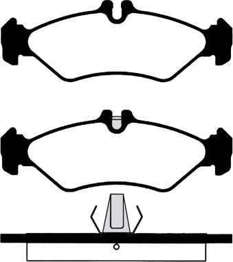 Valeo 302512 - Bromsbeläggssats, skivbroms xdelar.se