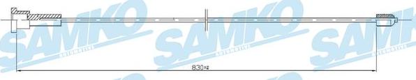 Samko C0553B - Vajer, parkeringsbroms xdelar.se