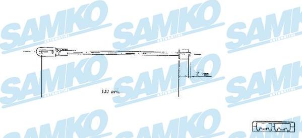 Samko C0578B - Vajer, parkeringsbroms xdelar.se