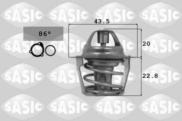 Sasic 9000106 - Termostat, kylvätska xdelar.se