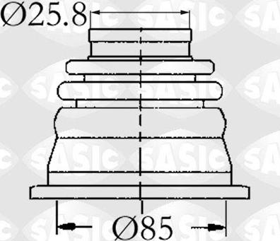 Sasic 4003408 - Bälgar, drivaxel xdelar.se