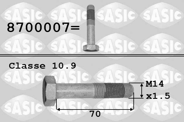 Sasic 8700007 - Remskiveskruv xdelar.se