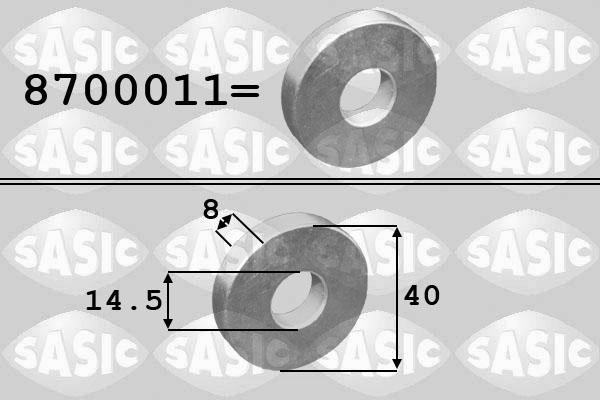 Sasic 8700011 - Bricka, vevaxel-remskiva xdelar.se