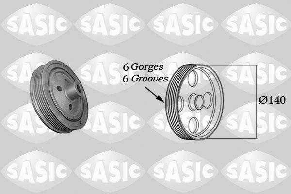 Sasic 2156055 - Remskiva, vevaxel xdelar.se