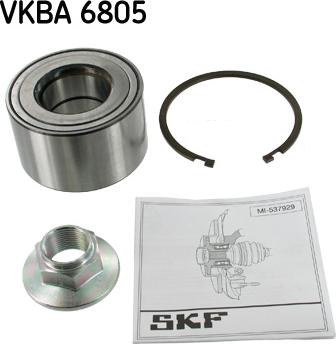 SKF VKBA 6805 - Hjullagerssats xdelar.se