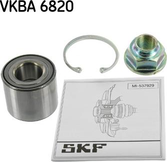 SKF VKBA 6820 - Hjullagerssats xdelar.se