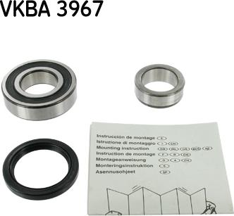 SKF VKBA 3967 - Hjullagerssats xdelar.se