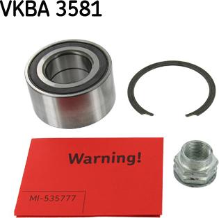 SKF VKBA 3581 - Hjullagerssats xdelar.se