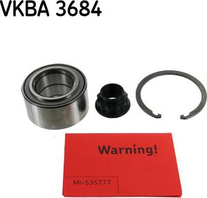 SKF VKBA 3684 - Hjullagerssats xdelar.se