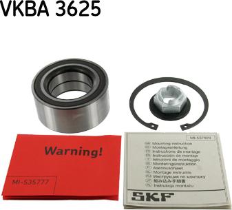 SKF VKBA 3625 - Hjullagerssats xdelar.se