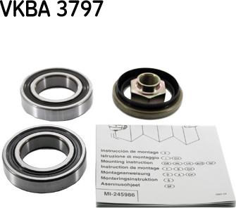 SKF VKBA 3797 - Hjullagerssats xdelar.se