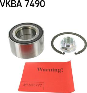 SKF VKBA 7490 - Hjullagerssats xdelar.se