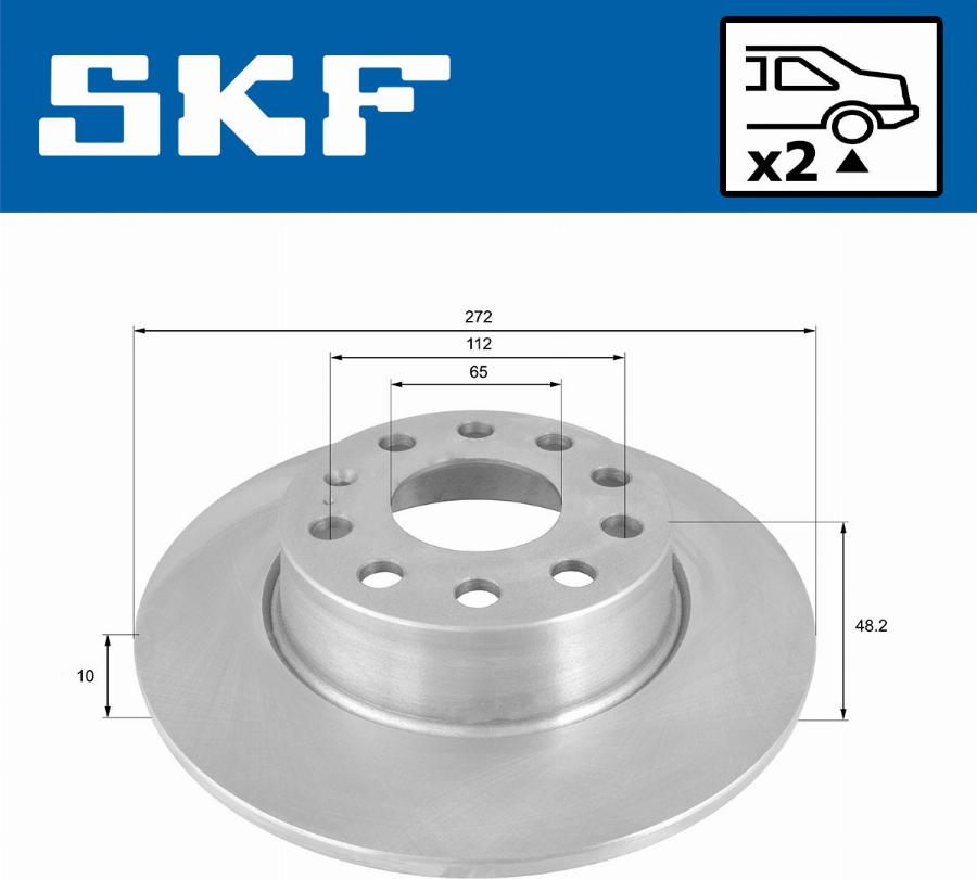 SKF VKBD 90041 S2 - Bromsskiva xdelar.se