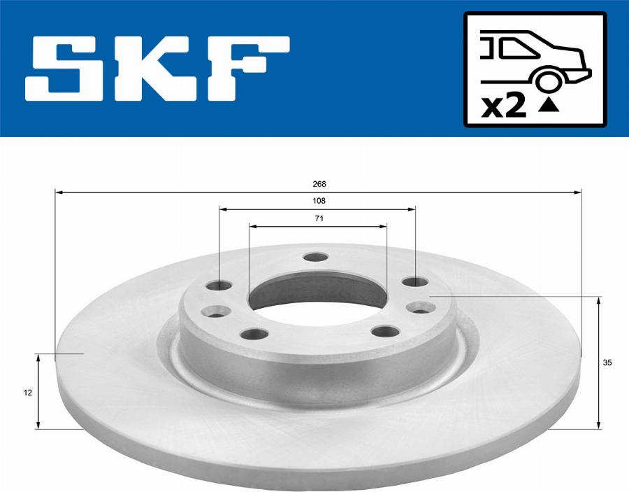 SKF VKBD 90087 S2 - Bromsskiva xdelar.se