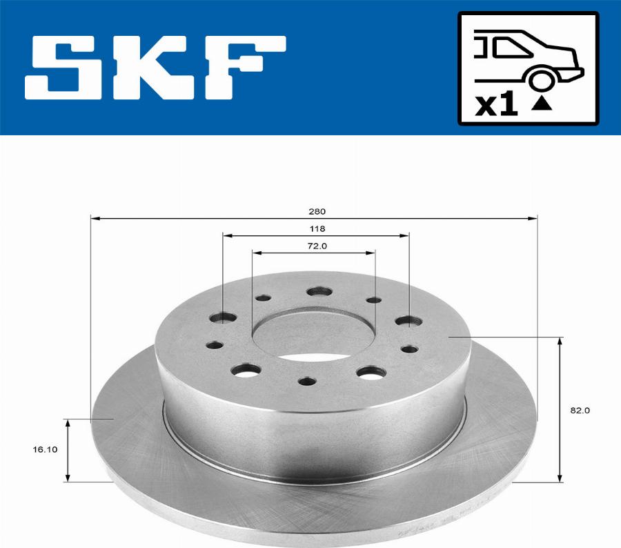 SKF VKBD 90131 S1 - Bromsskiva xdelar.se