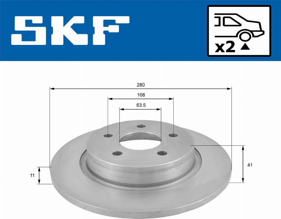 SKF VKBD 90203 S2 - Bromsskiva xdelar.se