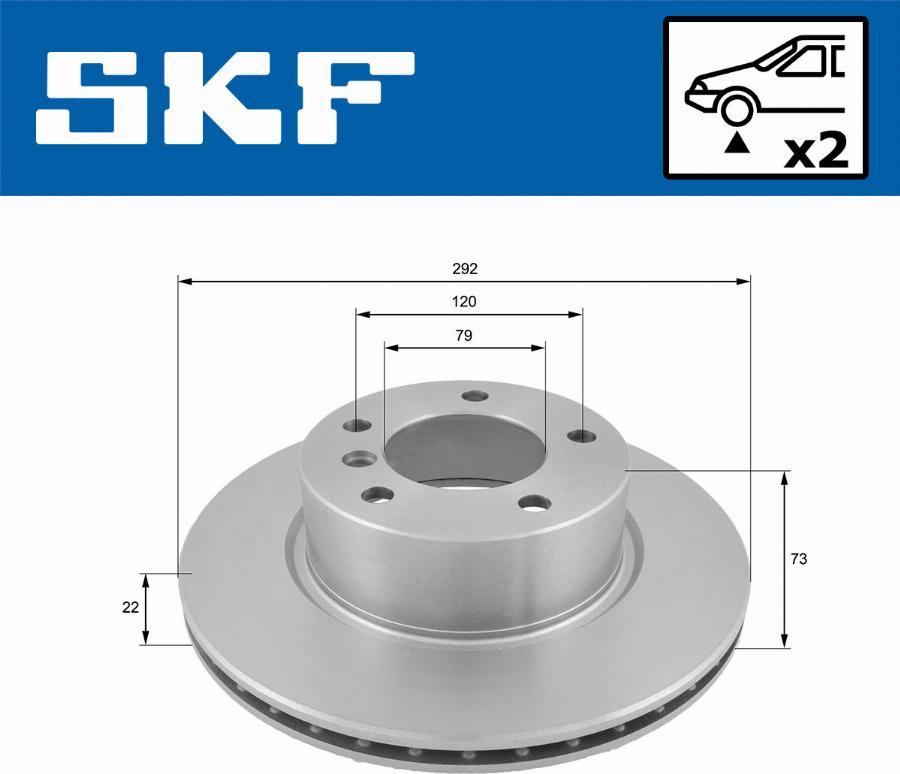 SKF VKBD 80099 V2 - Bromsskiva xdelar.se