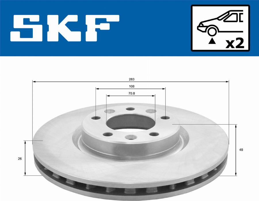 SKF VKBD 80090 V2 - Bromsskiva xdelar.se