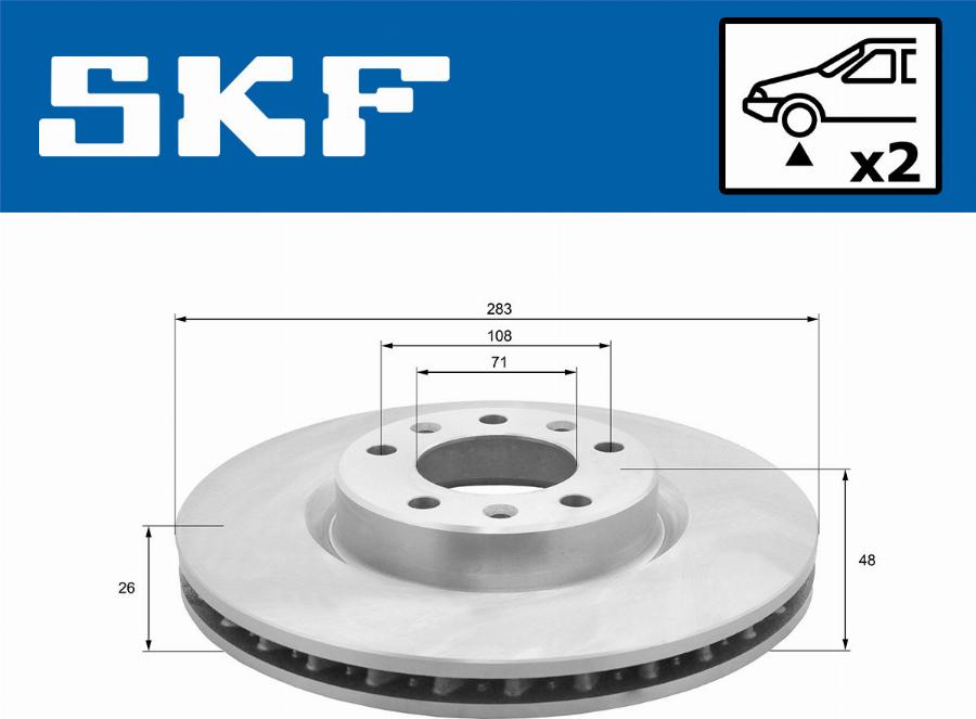 SKF VKBD 80049 V2 - Bromsskiva xdelar.se