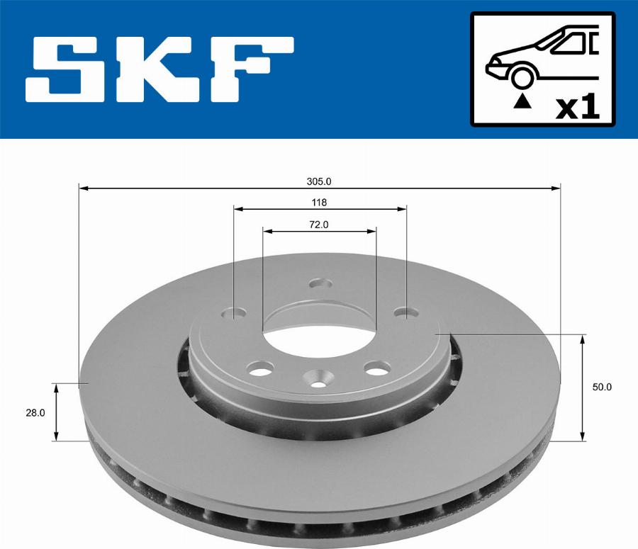 SKF VKBD 80046 V1 - Bromsskiva xdelar.se