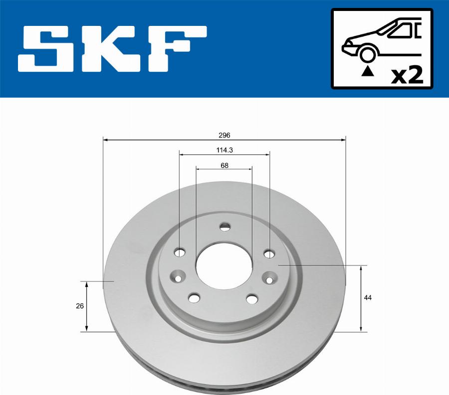 SKF VKBD 80047 V2 - Bromsskiva xdelar.se