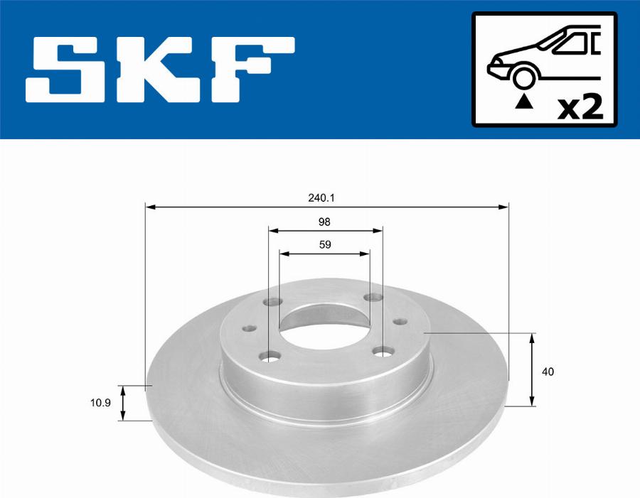 SKF VKBD 80058 S2 - Bromsskiva xdelar.se