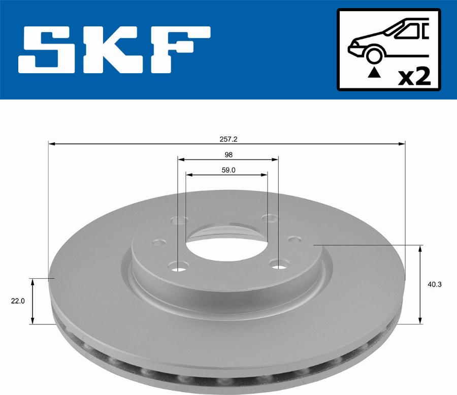 SKF VKBD 80064 V2 - Bromsskiva xdelar.se