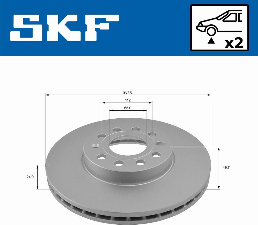 SKF VKBD 80005 V2 - Bromsskiva xdelar.se