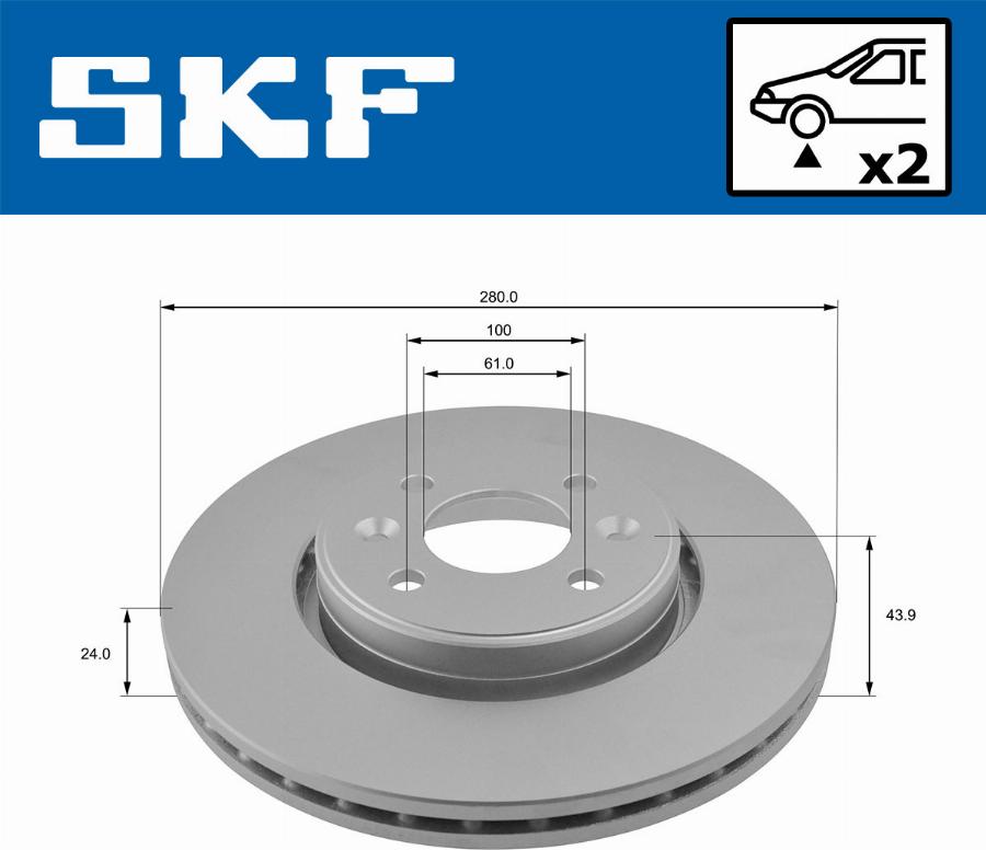 SKF VKBD 80010 V2 - Bromsskiva xdelar.se