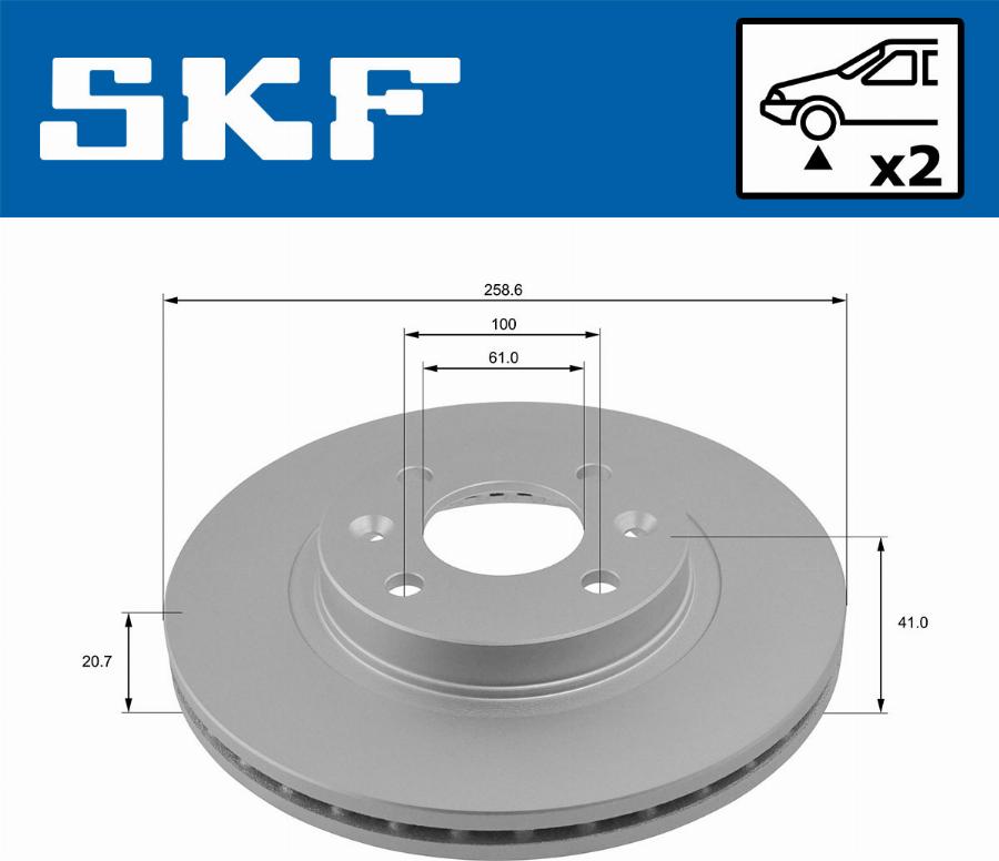 SKF VKBD 80011 V2 - Bromsskiva xdelar.se