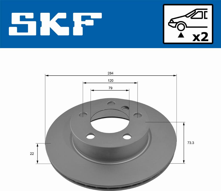 SKF VKBD 80089 V2 - Bromsskiva xdelar.se