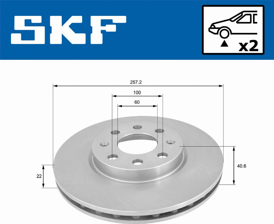 SKF VKBD 80038 V2 - Bromsskiva xdelar.se