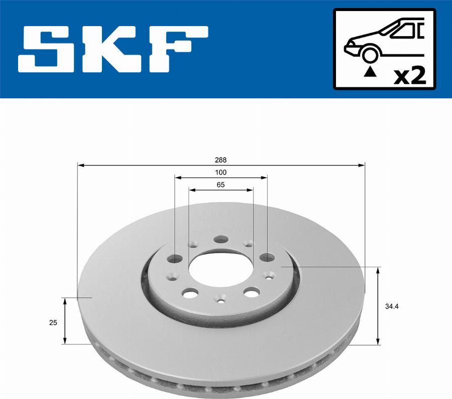 SKF VKBD 80074 V2 - Bromsskiva xdelar.se