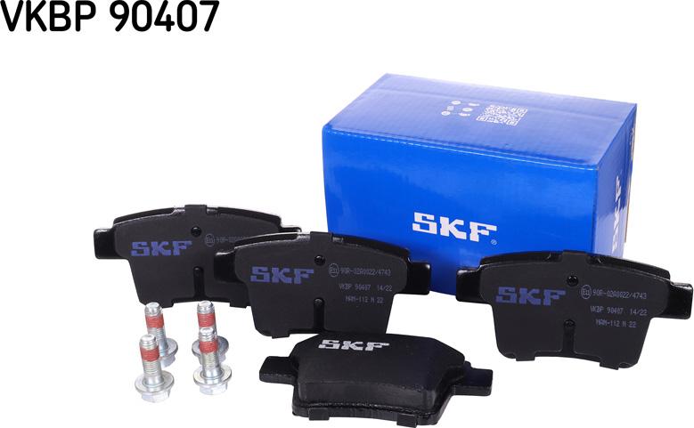 SKF VKBP 90407 - Bromsbeläggssats, skivbroms xdelar.se