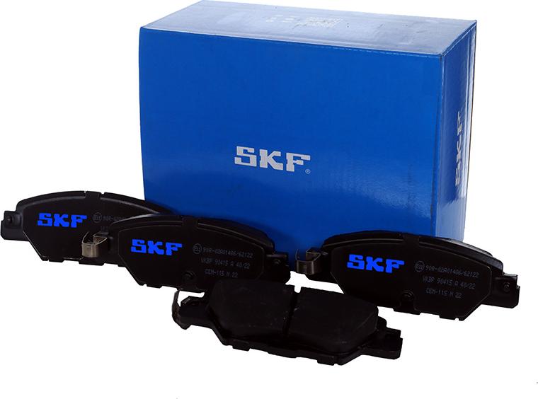 SKF VKBP 90415 A - Bromsbeläggssats, skivbroms xdelar.se