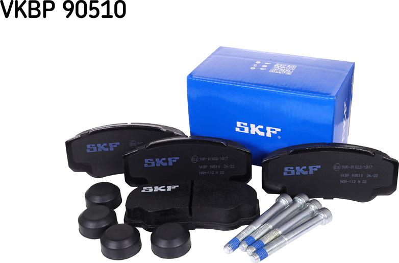 SKF VKBP 90510 - Bromsbeläggssats, skivbroms xdelar.se