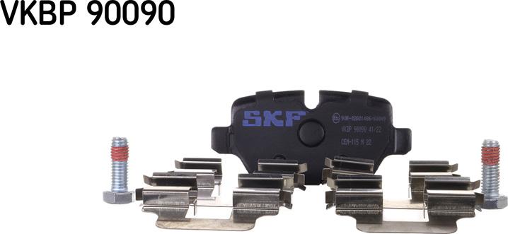 SKF VKBP 90090 - Bromsbeläggssats, skivbroms xdelar.se