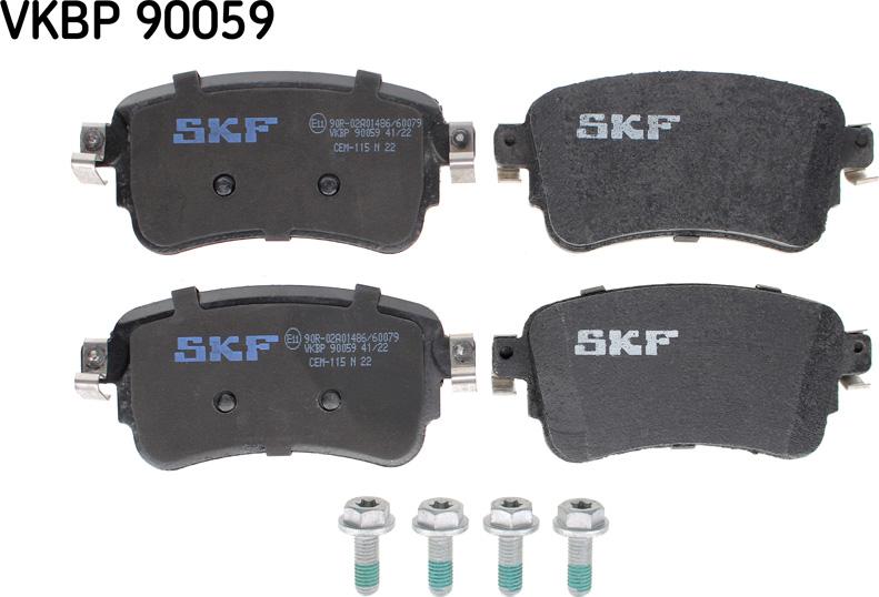 SKF VKBP 90059 - Bromsbeläggssats, skivbroms xdelar.se