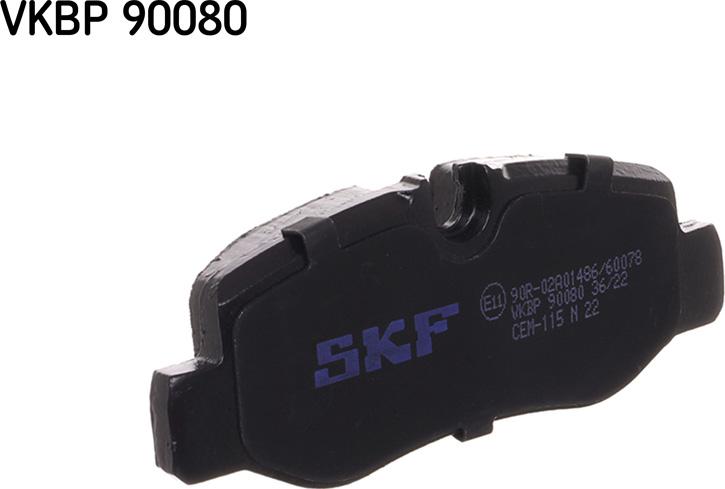 SKF VKBP 90080 - Bromsbeläggssats, skivbroms xdelar.se