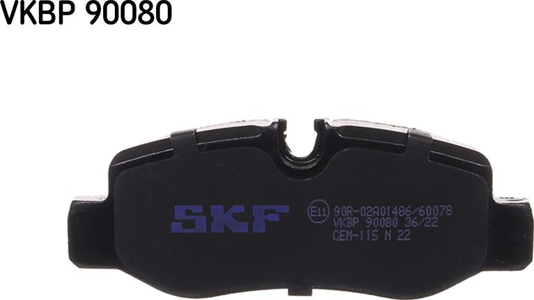 SKF VKBP 90080 - Bromsbeläggssats, skivbroms xdelar.se