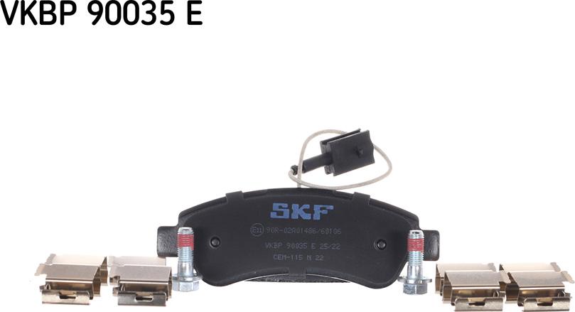 SKF VKBP 90035 E - Bromsbeläggssats, skivbroms xdelar.se