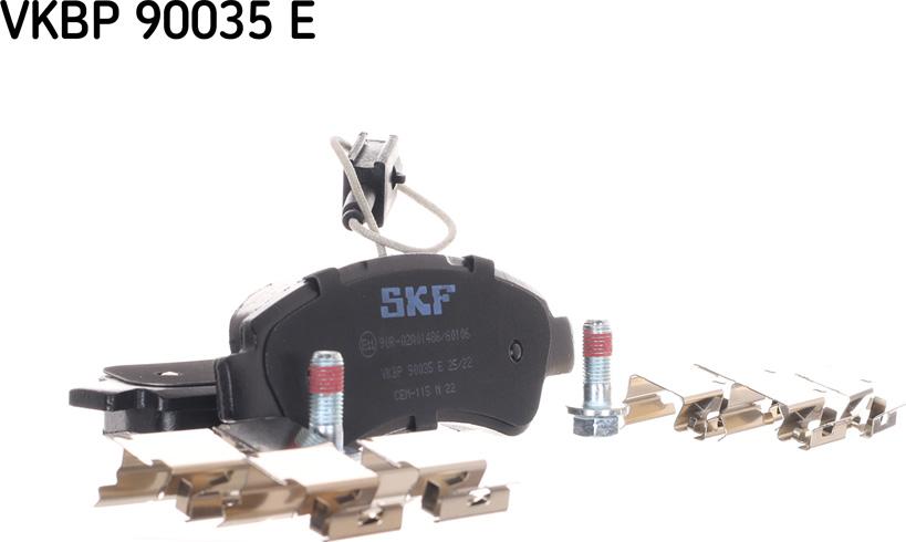 SKF VKBP 90035 E - Bromsbeläggssats, skivbroms xdelar.se