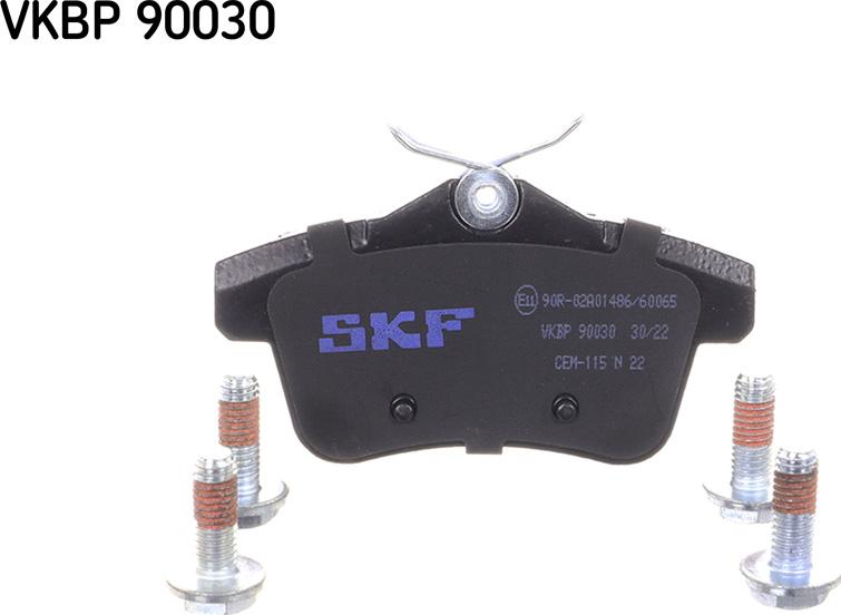 SKF VKBP 90030 - Bromsbeläggssats, skivbroms xdelar.se