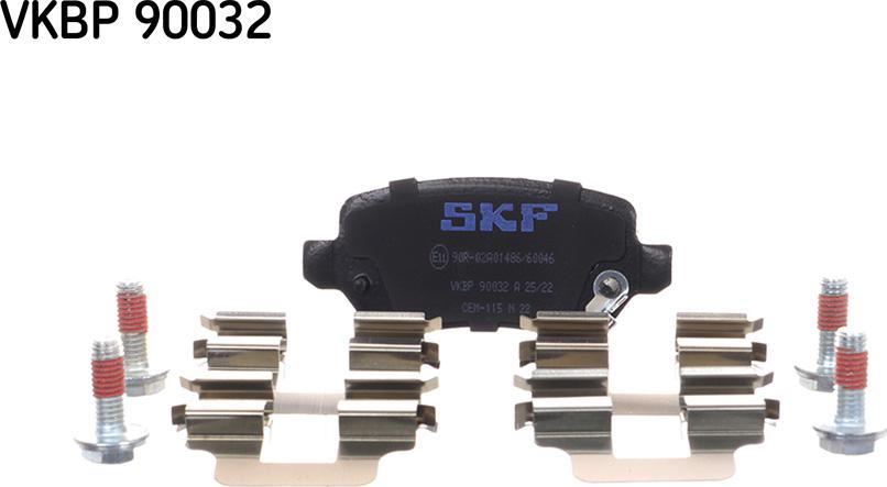 SKF VKBP 90032 A - Bromsbeläggssats, skivbroms xdelar.se