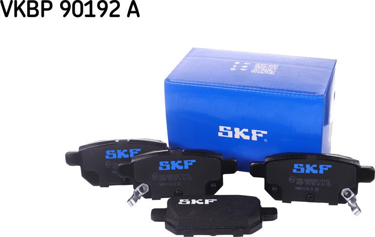 SKF VKBP 90192 A - Bromsbeläggssats, skivbroms xdelar.se